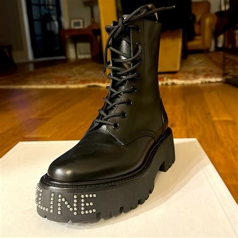 celine combat boot|Celine knee high boots.